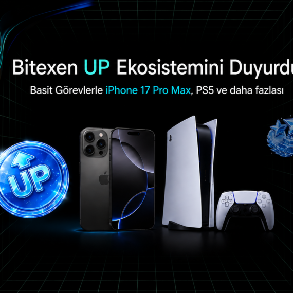 Bitexen UP Ekosistemini Duyurdu: Basit Görevlerle iPhone 17 Pro Max, PS5 ve Daha Fazlası