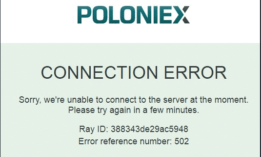 Poloniex çöktü