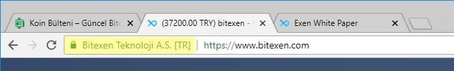 Bitexen SSL Sertifikası Kontrolü